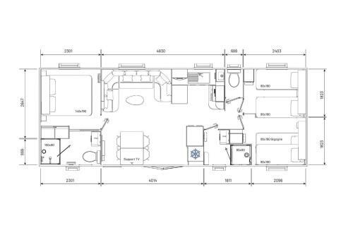 Mobil Home Neuf 6/8 Pers