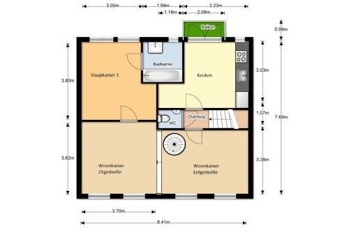 Apartamento Voorstraathaven-zicht 1ste