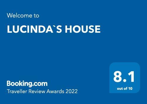 Apartamento Lucinda`s House