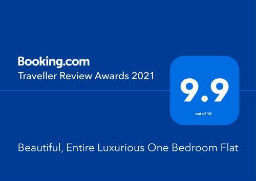 Apartamento Beautiful, Entire Luxurious One Bedroom Flat