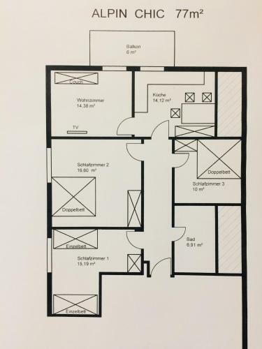 Apartamento Alpin Chic