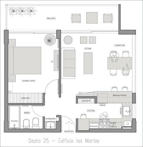Apartamento Depto 25 Las Mar�as