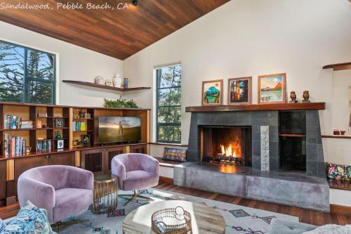 Pebble Beach Timeless Contemporary 4 Bed 5bath 30 Night Minimum