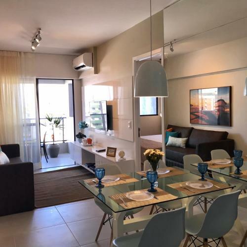 Apartamento Luxo 710-quarto E Sala Com Varanda de Frente Mar