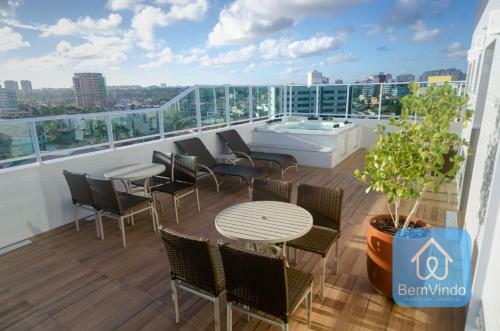 Apartamento Studio de Luxo Com Vista Mar Em Piat�