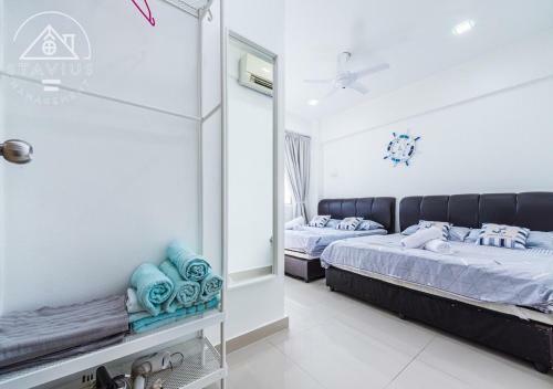 Apartamento Port Dickson 10pax 3br Glory Beach Resort Seaview