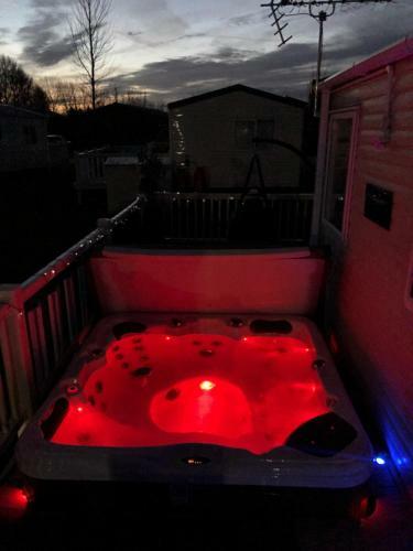 Static Caravan With Hot Tub