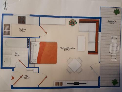 Apartamento Ferienwohnung Bergblume