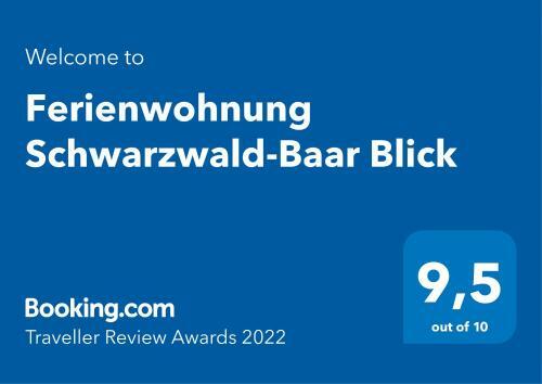 Apartamento Ferienwohnung Schwarzwald-baar Blick