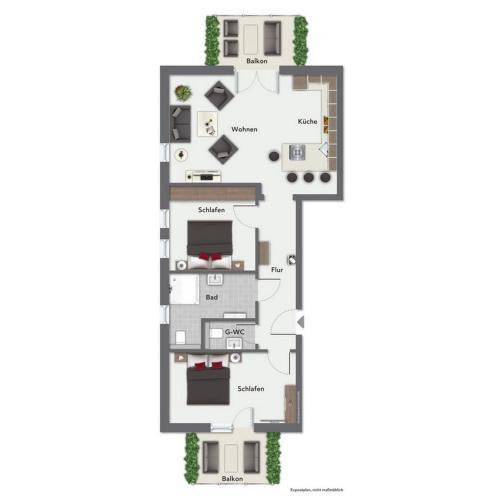 Apartamento Strandvilla Meeresblick Wohnung 03