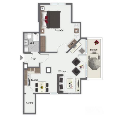Apartamento Residenz Seestern Wohnung 63