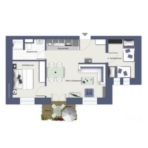 Apartamento Haus Am Park Wohnung 21