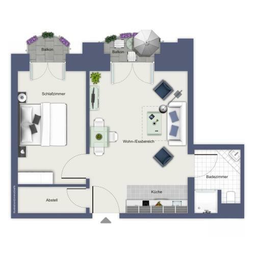 Apartamento Haus Am Park Wohnung 24