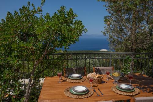 Luxury Villa Above Emblisi Beach , With Heated Pool !