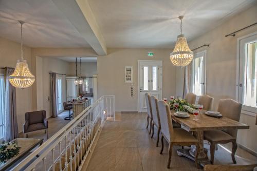 Luxury Villa Above Emblisi Beach , With Heated Pool !