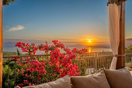 Luxury Villa Above Emblisi Beach , With Heated Pool !