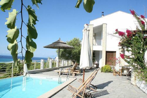 Villa In Poseidi,private Pool,outstanding Sea View