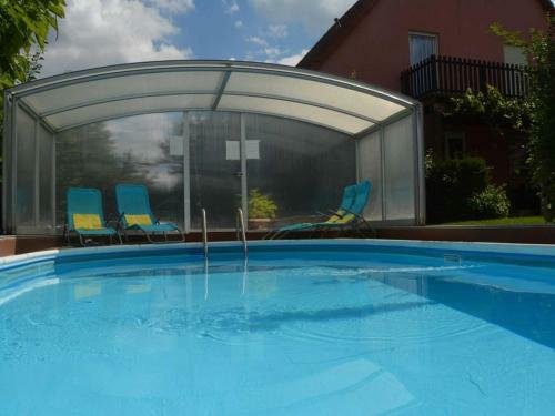 Ferienhaus Mit Poolhalle Und Sauna