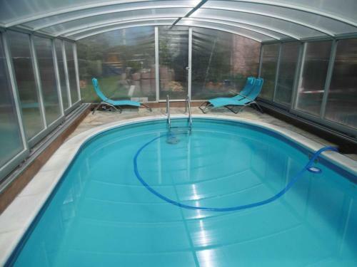 Ferienhaus Mit Poolhalle Und Sauna