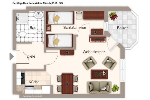 Apartamento Hus Jadekieker Hus Jadekieker 15
