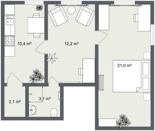 Apartamento Villa Pippingsburg Am Strand