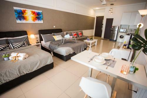 Apartamento White Minimalist Studio @ Twin Galaxy Residences