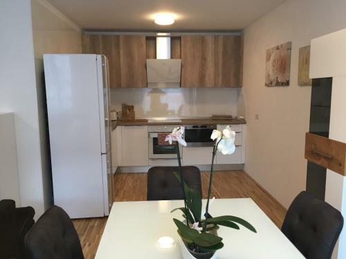White Vintage Park View Apartment