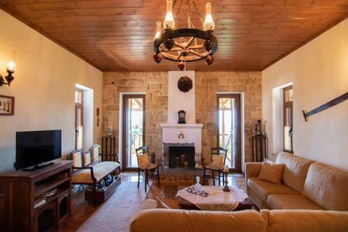 Traditional Stone Home With View