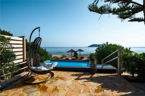 Beachfront Andriana Villa With Mini Pool And Spa