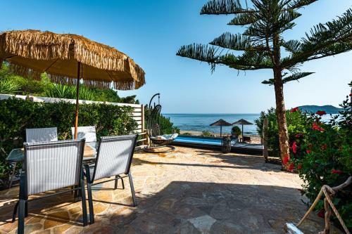 Beachfront Andriana Villa With Mini Pool And Spa