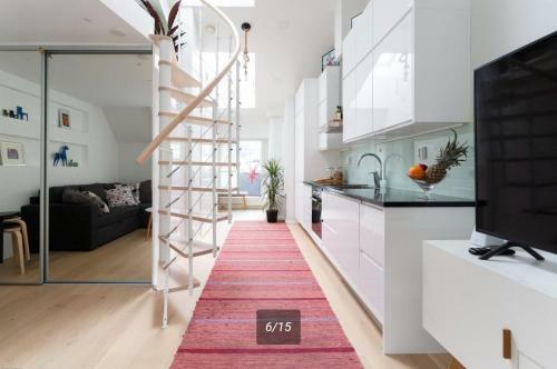 Apartamento 2ndhomes Stunning 35m2 Studio Penthouse With Sauna & Balcony