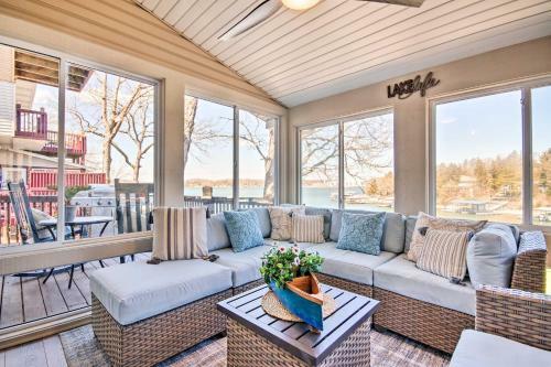 Bright Lake Ozark Home With Private Boat Dock!