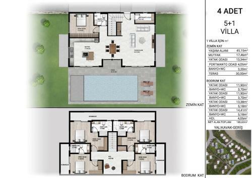 Yal?kavak Geri? Bodrum Villa 5+1 Dublex Private Pool