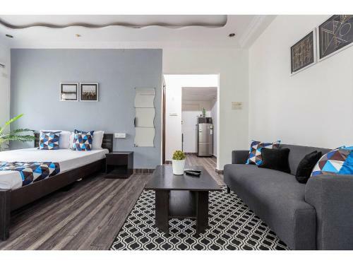 Apartamento Bluo Studio - Jubilee Hills, Bathtub, Kitchen