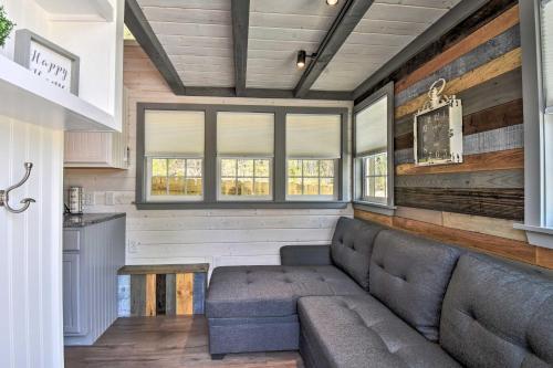 Blairsville Tiny Home Covered Furnished Deck