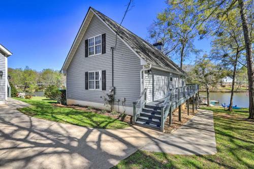 Lakefront Eatonton Home Boat Dock And Fire Pit