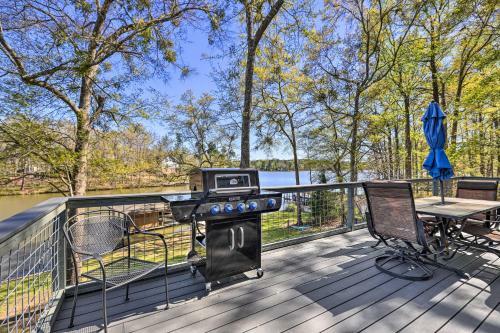 Lakefront Eatonton Home Boat Dock And Fire Pit