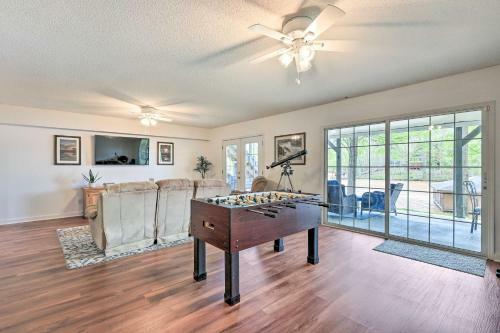 Lakefront Eatonton Home Boat Dock And Fire Pit