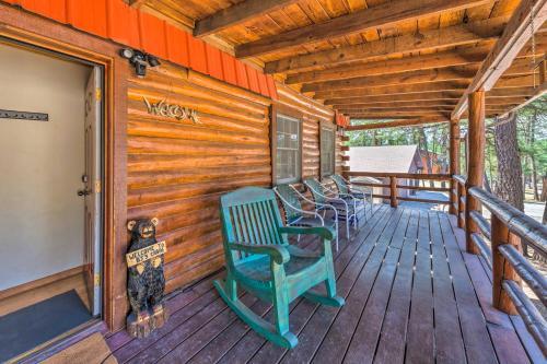 Rustic Ruidoso Cabin With Hot Tub, Deck And Grill