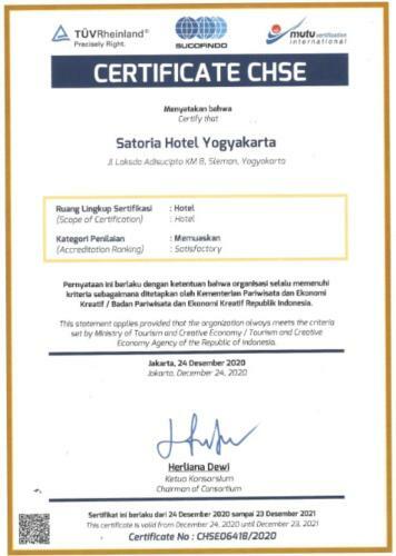 Satoria Hotel Yogyakarta - Chse Certified