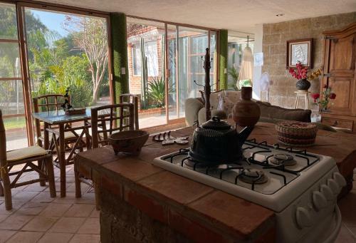 Jard�n Quinta Las Fuentes Caba�as, Valsequillo. Puebla