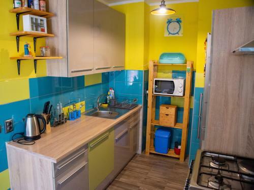 Blue & Yellow Apartment