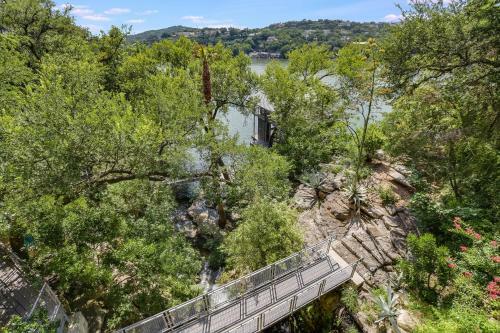 The Above Waterfalls On Lake Austin