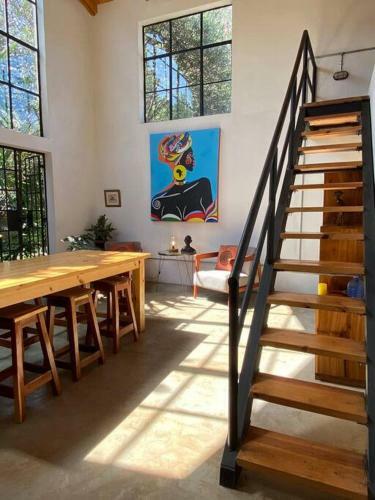 Villa Modern Loft House With Exposed Timber Trusses