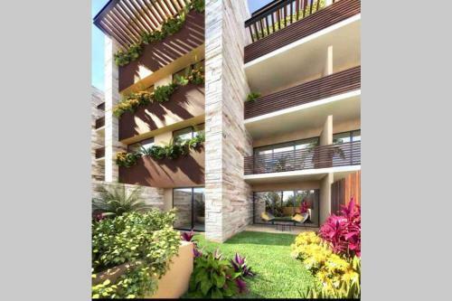 Apartamento Relaxing Garden Condo With Rooftop Pool