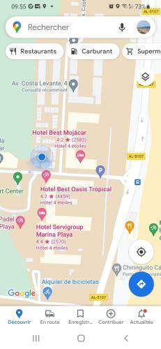 Apartamento A 150 M de La Plage. Logement 6 Prs. Mojacar Playa