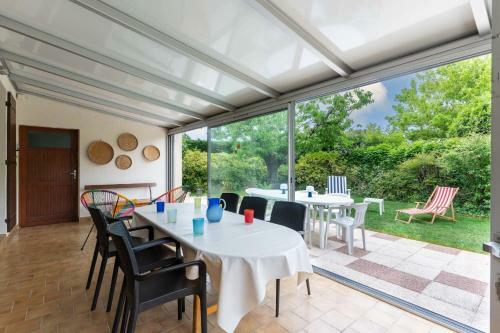 Bright House With Veranda And Garden