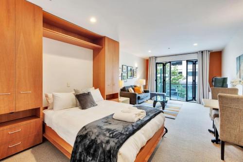 Apartamento Viaduct Studio W Skytower View - Free Parking