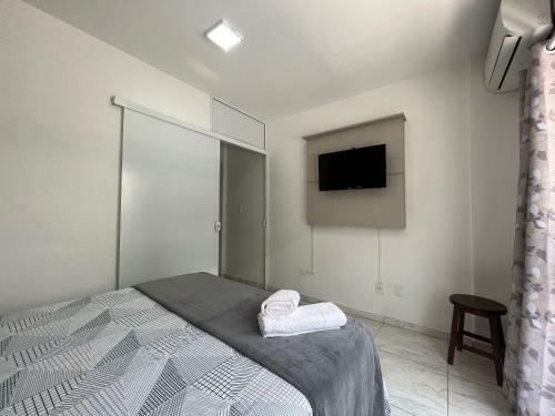 Apartamento Ma13 - Kitnet Super Completa Com Ar Condicionado E Vista Big Wheel, Garagem
