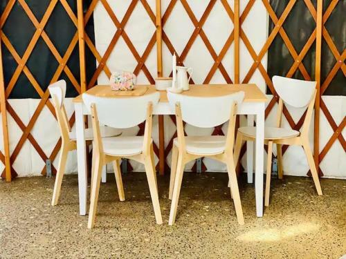 Byron Bay Hinterland Luxury Ivory Yurt
